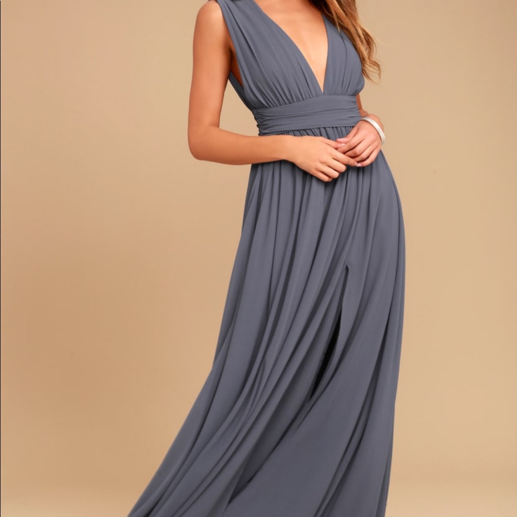 Grey Prom Dress
